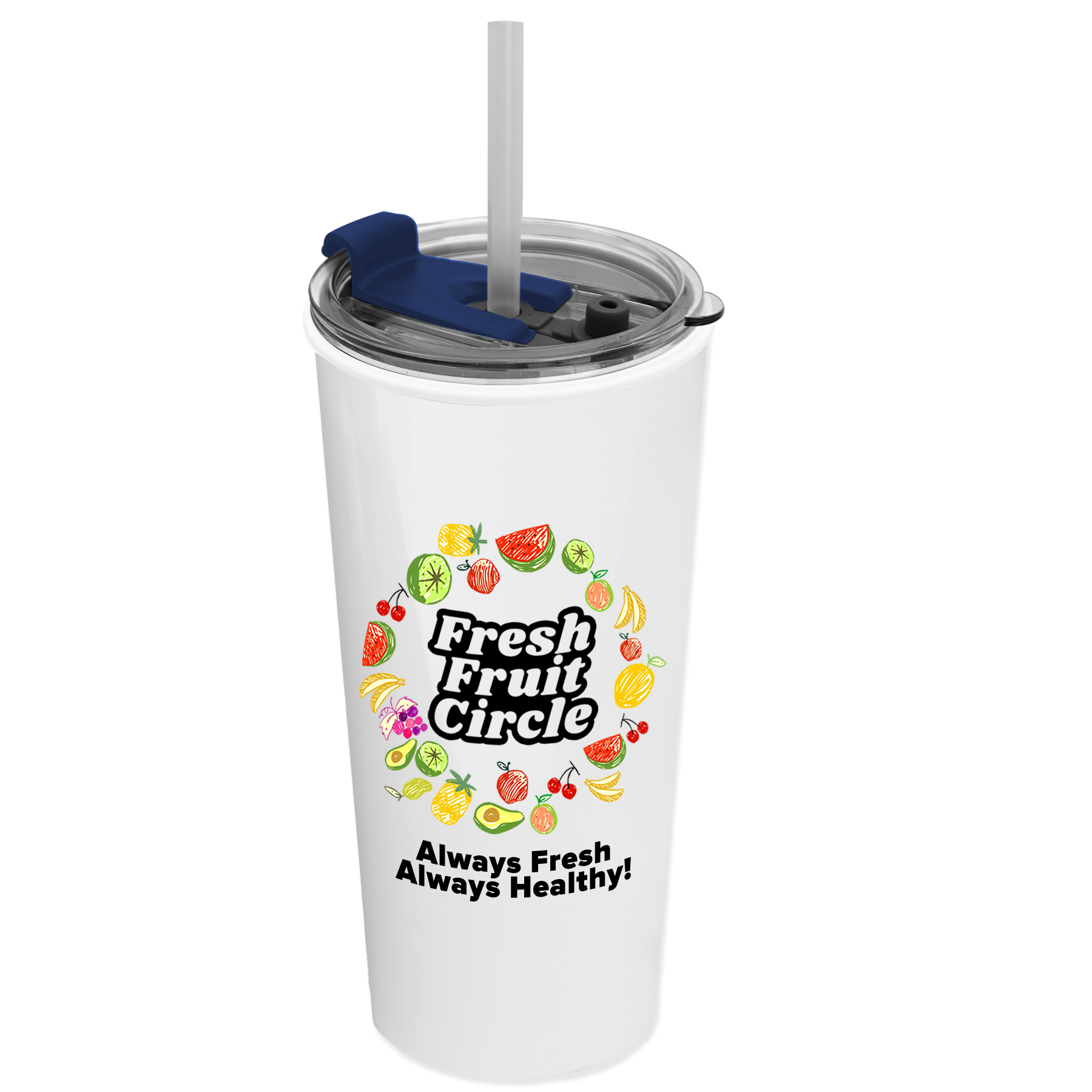 Roadmaster Travel Tumbler with 2-in-1 Lid with Straw - 18 oz.